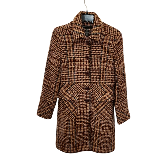 New York & Company Jackets & Blazers - Retro New York & Company Tweed Coat  Size 8